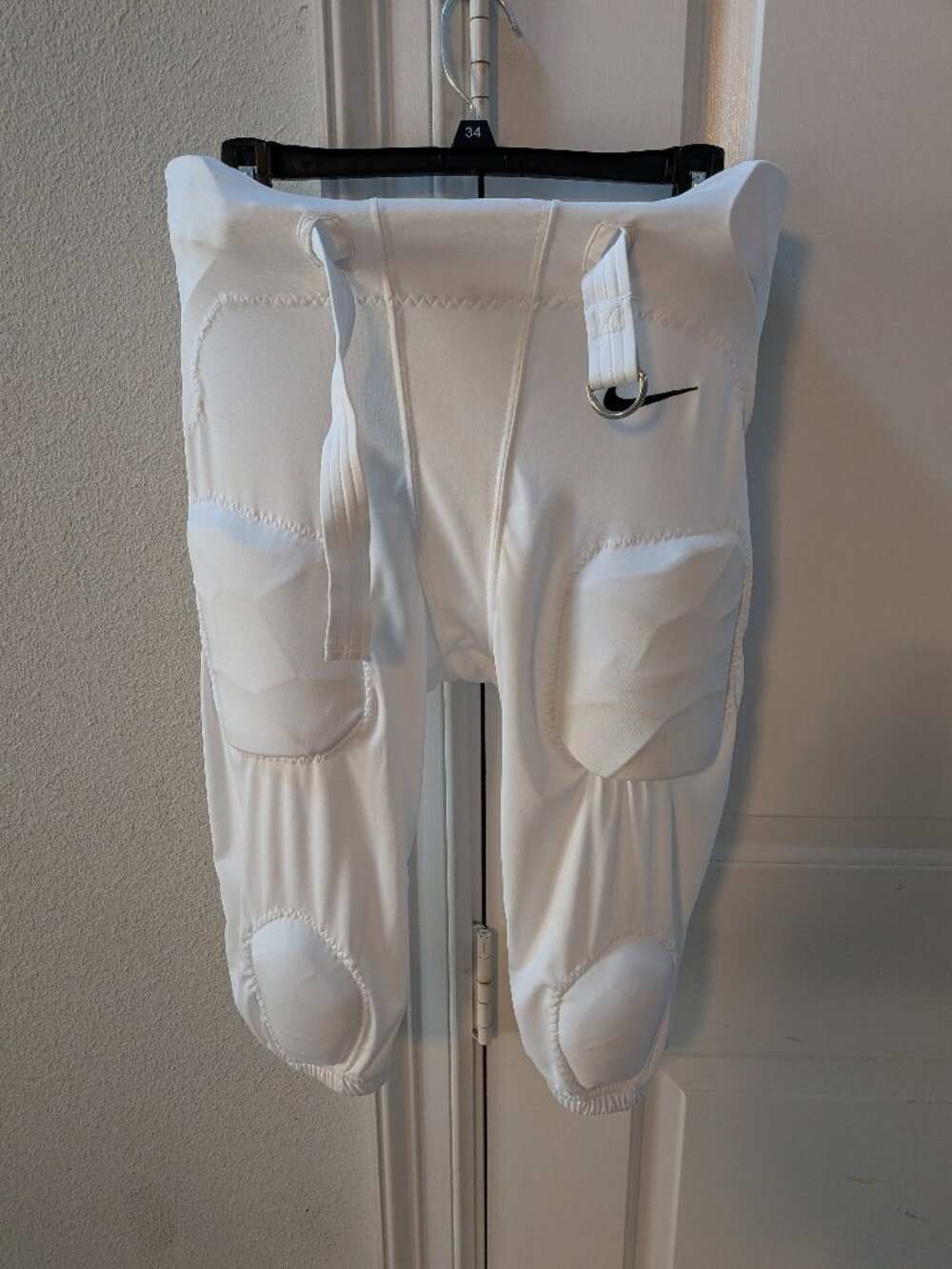 Nike Dri-Fit Football Girdle Men XL Black Compression Pants Integrated Pads